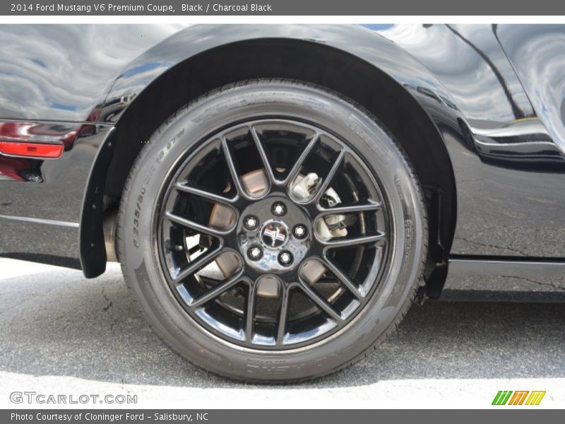 Black / Charcoal Black 2014 Ford Mustang V6 Premium Coupe