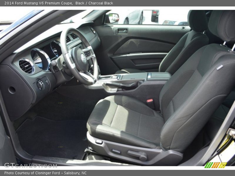 Black / Charcoal Black 2014 Ford Mustang V6 Premium Coupe