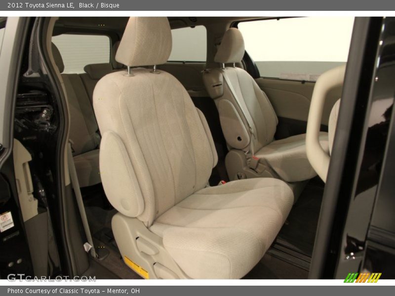 Black / Bisque 2012 Toyota Sienna LE