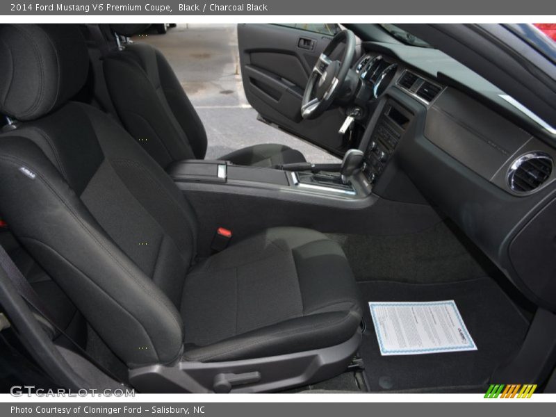Black / Charcoal Black 2014 Ford Mustang V6 Premium Coupe