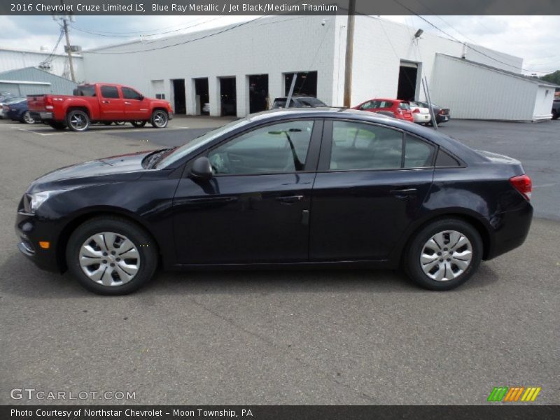 Blue Ray Metallic / Jet Black/Medium Titanium 2016 Chevrolet Cruze Limited LS