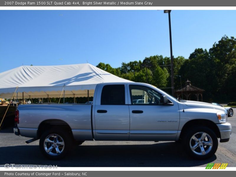 Bright Silver Metallic / Medium Slate Gray 2007 Dodge Ram 1500 SLT Quad Cab 4x4