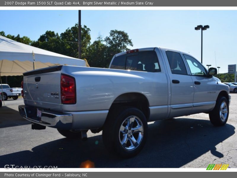 Bright Silver Metallic / Medium Slate Gray 2007 Dodge Ram 1500 SLT Quad Cab 4x4