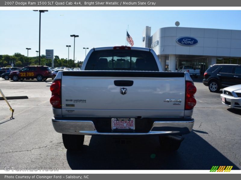 Bright Silver Metallic / Medium Slate Gray 2007 Dodge Ram 1500 SLT Quad Cab 4x4