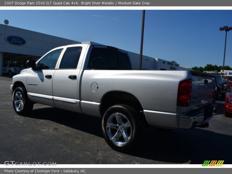Bright Silver Metallic / Medium Slate Gray 2007 Dodge Ram 1500 SLT Quad Cab 4x4
