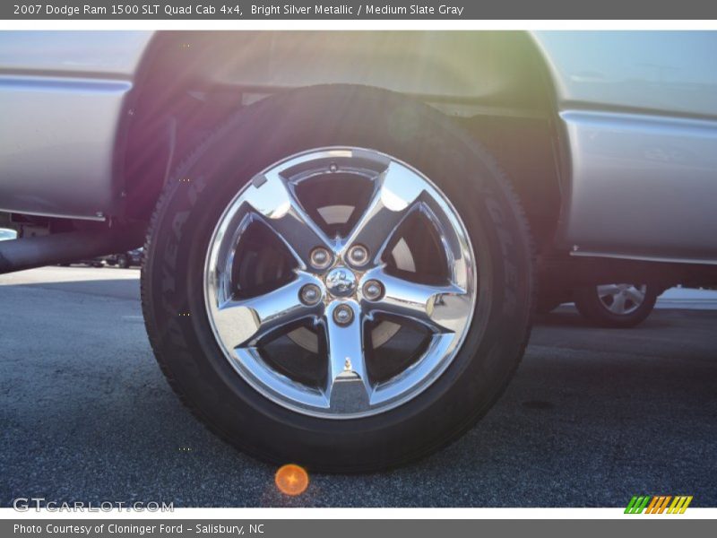 Bright Silver Metallic / Medium Slate Gray 2007 Dodge Ram 1500 SLT Quad Cab 4x4