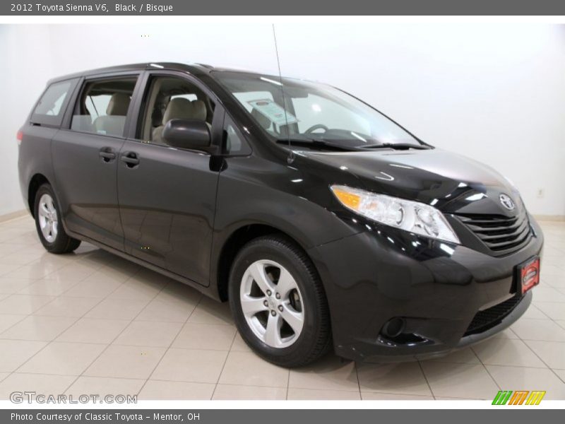 Black / Bisque 2012 Toyota Sienna V6