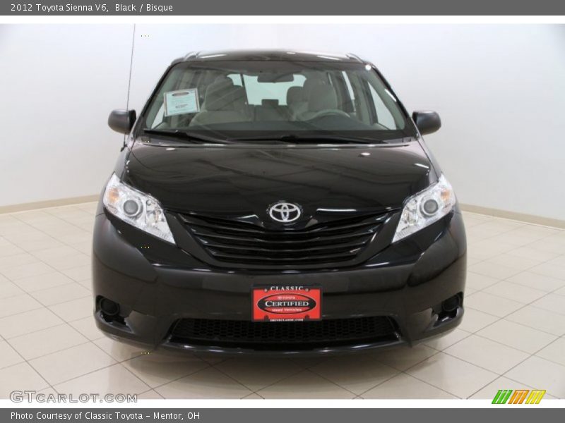 Black / Bisque 2012 Toyota Sienna V6