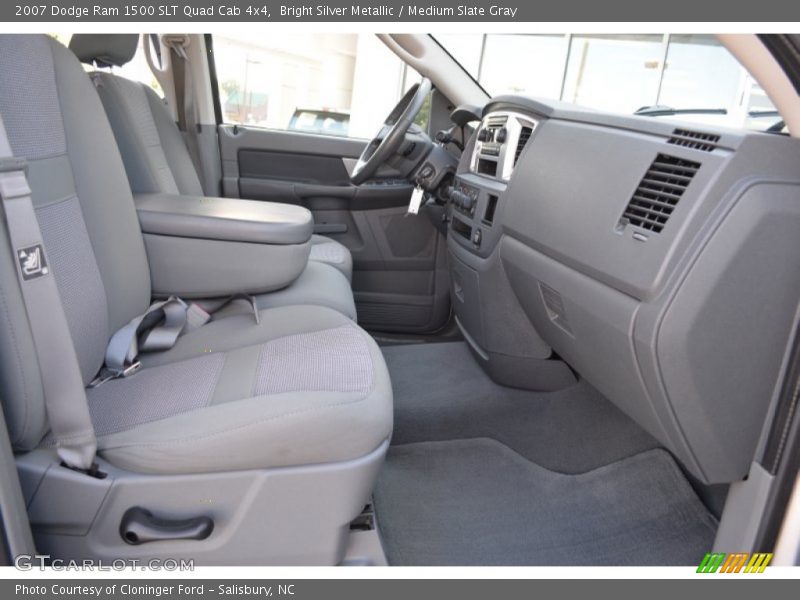 Bright Silver Metallic / Medium Slate Gray 2007 Dodge Ram 1500 SLT Quad Cab 4x4