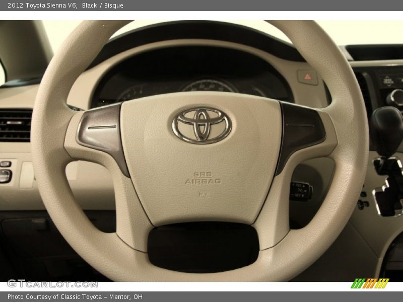 Black / Bisque 2012 Toyota Sienna V6