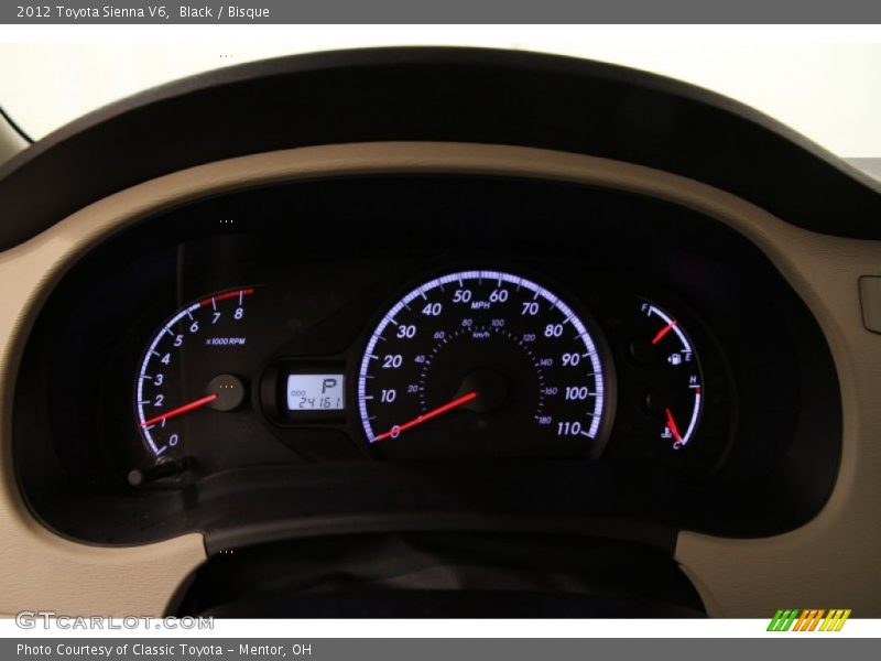 Black / Bisque 2012 Toyota Sienna V6