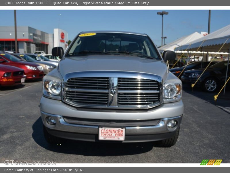 Bright Silver Metallic / Medium Slate Gray 2007 Dodge Ram 1500 SLT Quad Cab 4x4