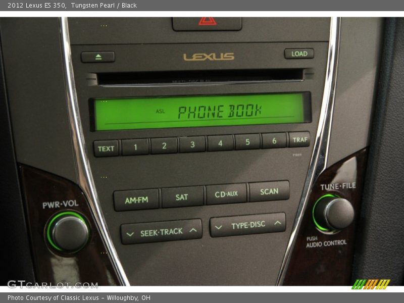 Tungsten Pearl / Black 2012 Lexus ES 350