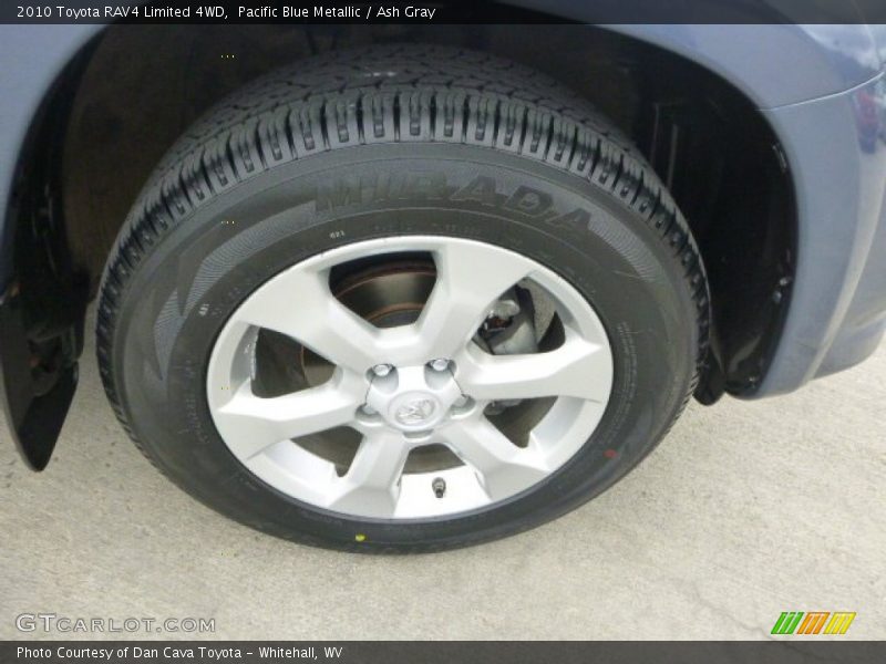 Pacific Blue Metallic / Ash Gray 2010 Toyota RAV4 Limited 4WD