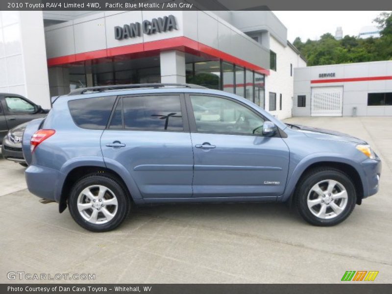 Pacific Blue Metallic / Ash Gray 2010 Toyota RAV4 Limited 4WD