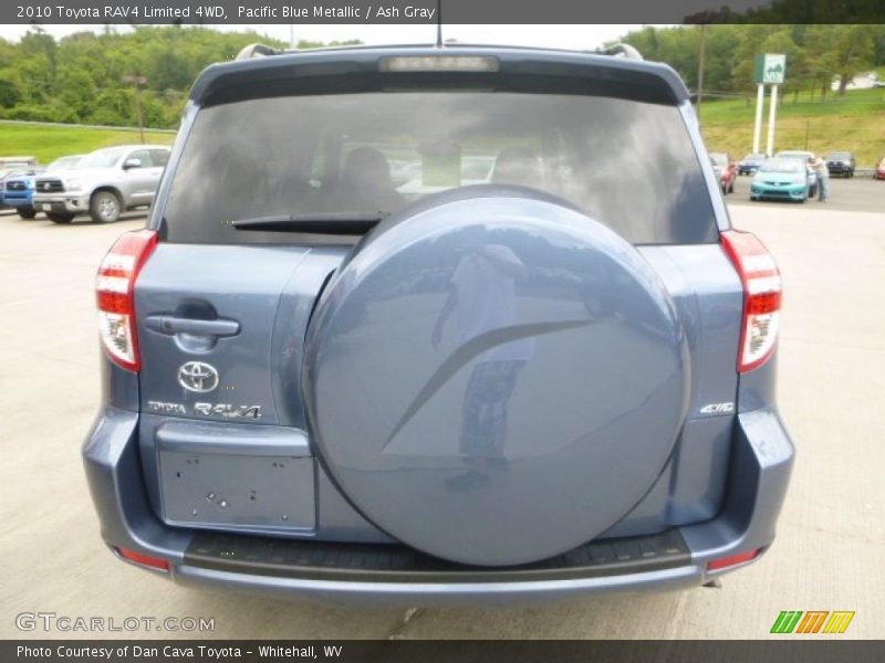 Pacific Blue Metallic / Ash Gray 2010 Toyota RAV4 Limited 4WD