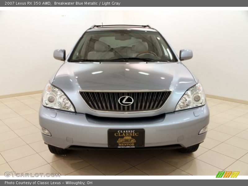 Breakwater Blue Metallic / Light Gray 2007 Lexus RX 350 AWD