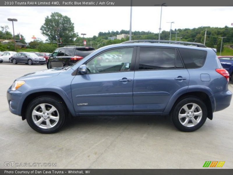 Pacific Blue Metallic / Ash Gray 2010 Toyota RAV4 Limited 4WD