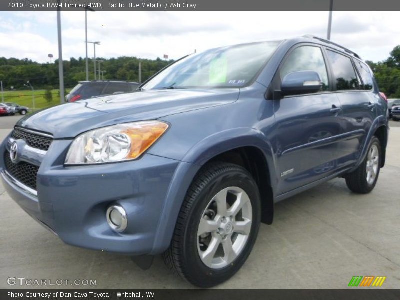 Pacific Blue Metallic / Ash Gray 2010 Toyota RAV4 Limited 4WD