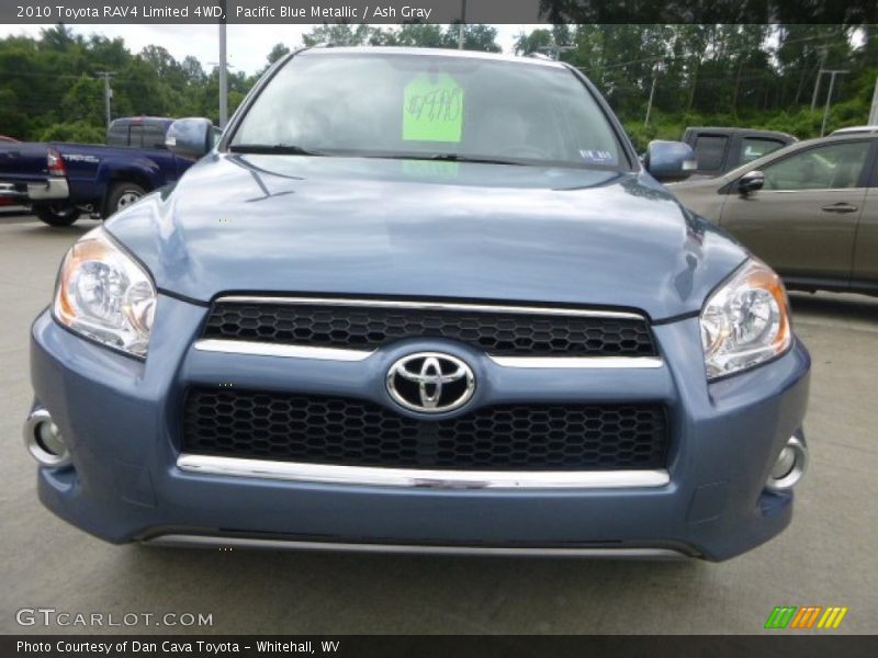 Pacific Blue Metallic / Ash Gray 2010 Toyota RAV4 Limited 4WD