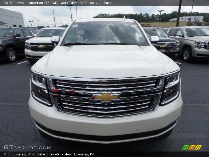 White Diamond Tricoat / Jet Black 2015 Chevrolet Suburban LTZ 4WD
