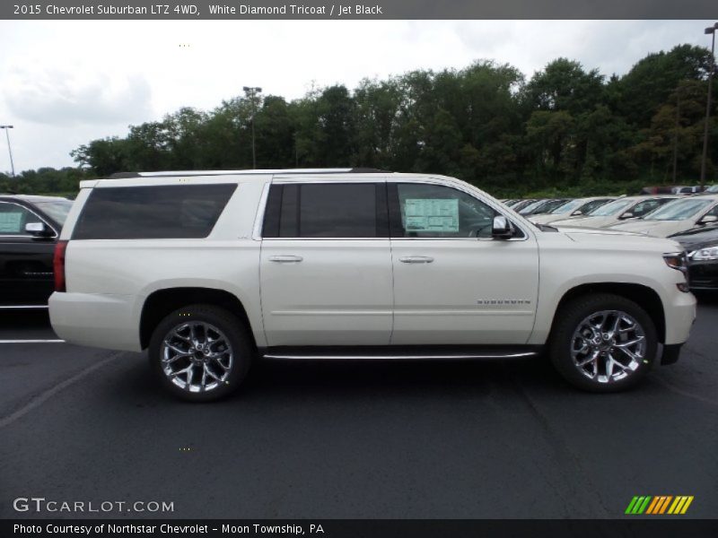 White Diamond Tricoat / Jet Black 2015 Chevrolet Suburban LTZ 4WD