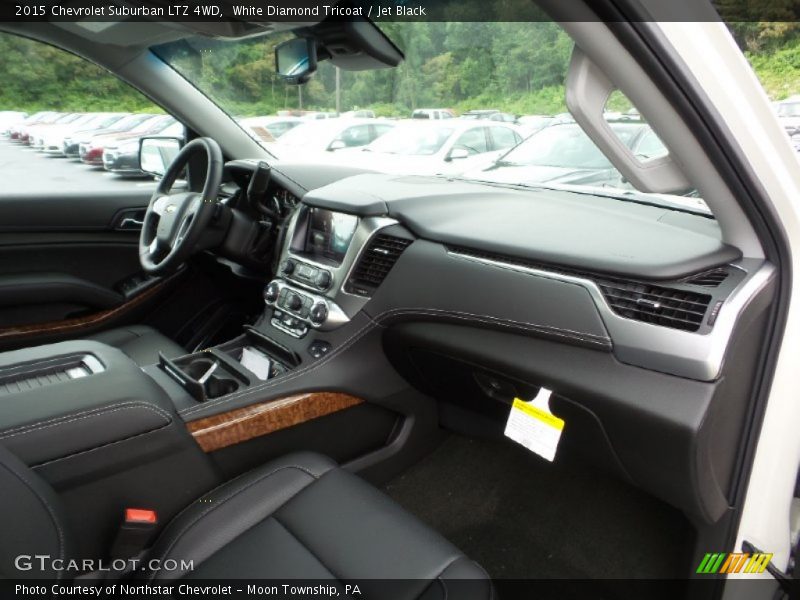 White Diamond Tricoat / Jet Black 2015 Chevrolet Suburban LTZ 4WD