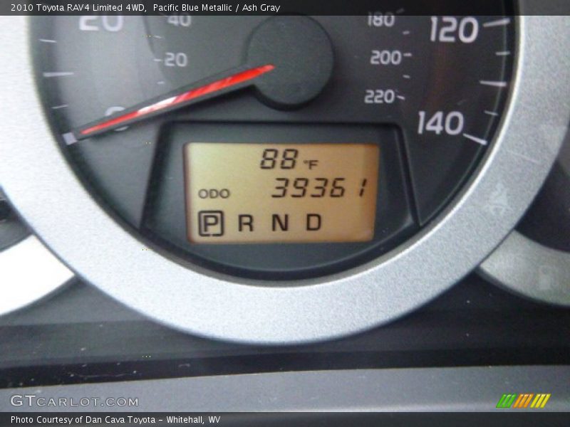 Pacific Blue Metallic / Ash Gray 2010 Toyota RAV4 Limited 4WD
