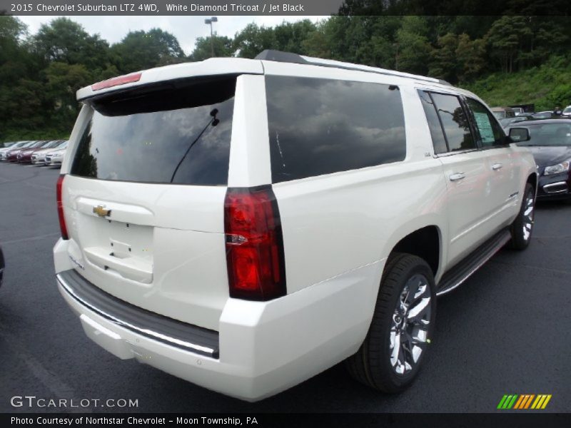 White Diamond Tricoat / Jet Black 2015 Chevrolet Suburban LTZ 4WD