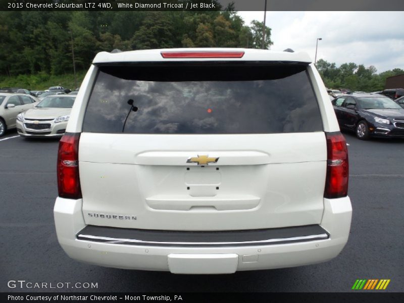 White Diamond Tricoat / Jet Black 2015 Chevrolet Suburban LTZ 4WD