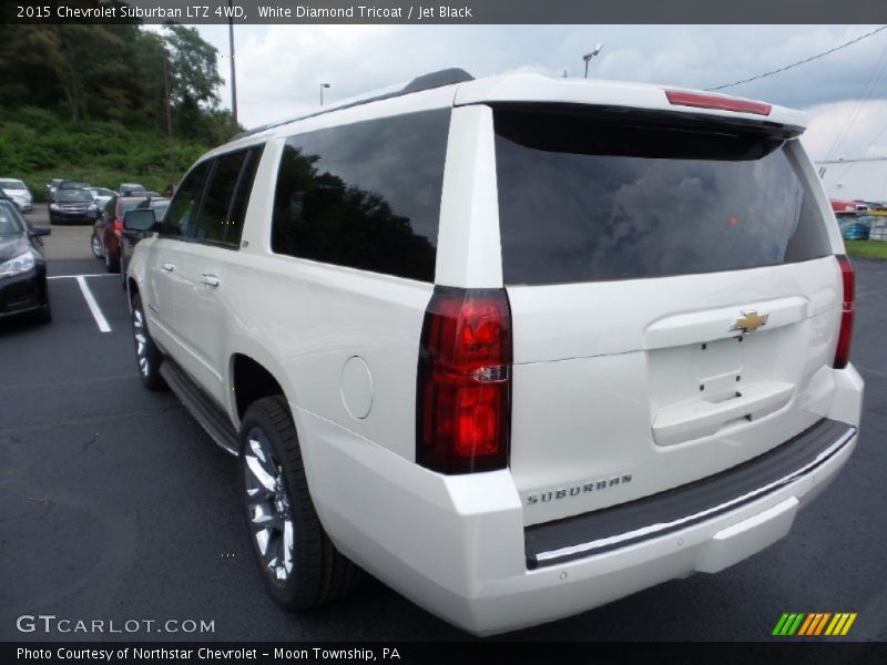 White Diamond Tricoat / Jet Black 2015 Chevrolet Suburban LTZ 4WD