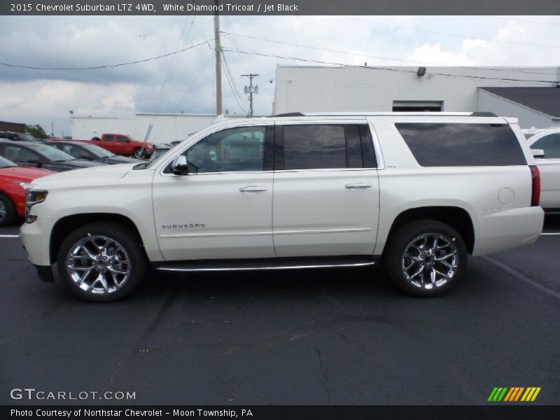 White Diamond Tricoat / Jet Black 2015 Chevrolet Suburban LTZ 4WD
