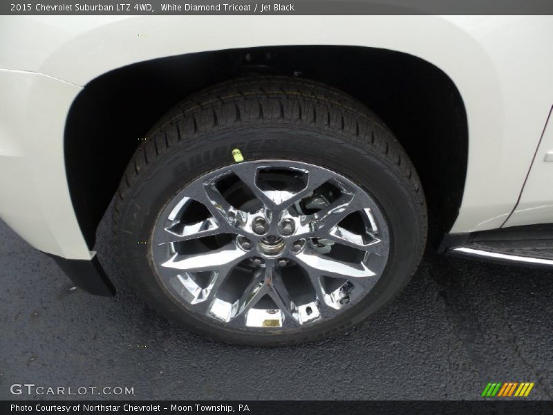 White Diamond Tricoat / Jet Black 2015 Chevrolet Suburban LTZ 4WD