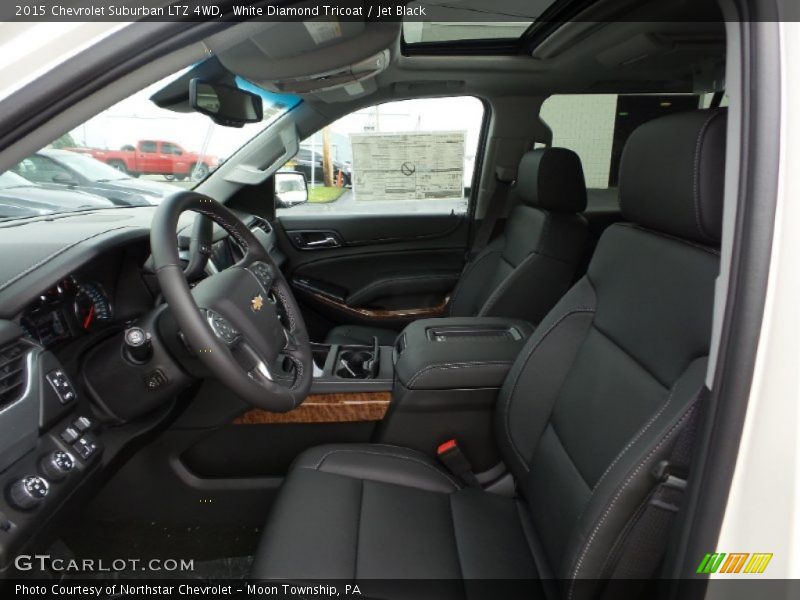 White Diamond Tricoat / Jet Black 2015 Chevrolet Suburban LTZ 4WD