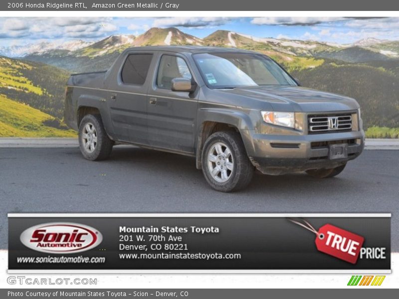 Amazon Green Metallic / Gray 2006 Honda Ridgeline RTL