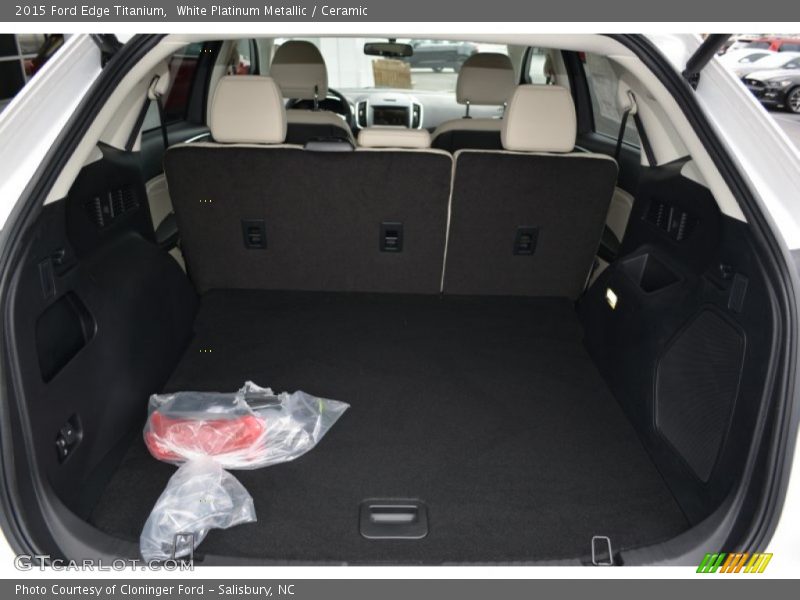 White Platinum Metallic / Ceramic 2015 Ford Edge Titanium
