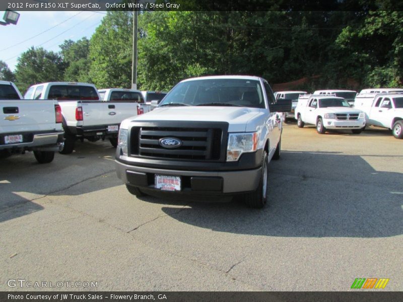 Oxford White / Steel Gray 2012 Ford F150 XLT SuperCab