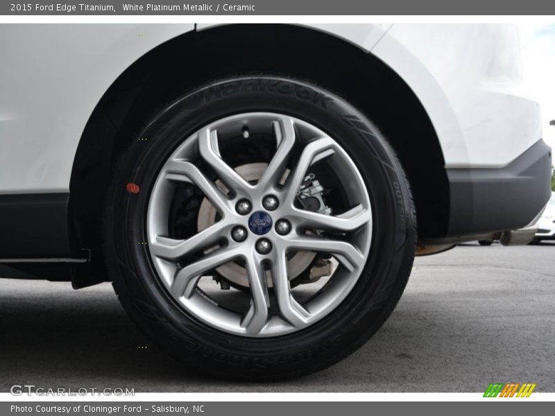White Platinum Metallic / Ceramic 2015 Ford Edge Titanium