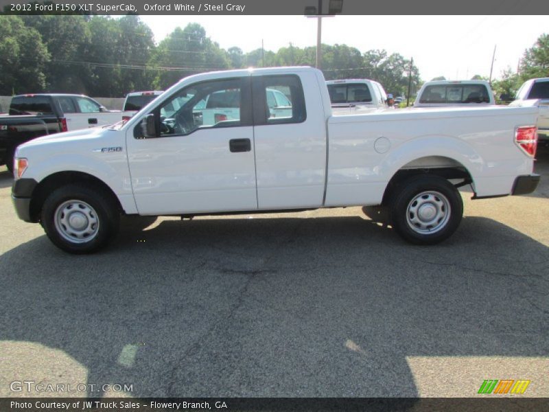 Oxford White / Steel Gray 2012 Ford F150 XLT SuperCab