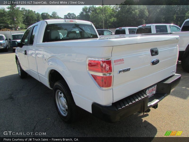 Oxford White / Steel Gray 2012 Ford F150 XLT SuperCab
