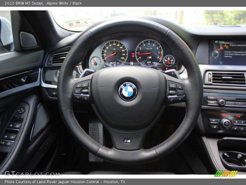 Alpine White / Black 2013 BMW M5 Sedan