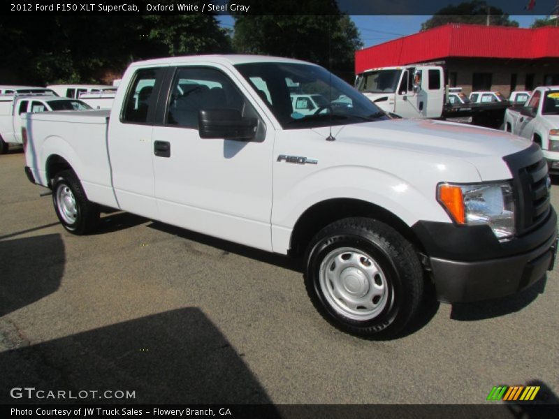 Oxford White / Steel Gray 2012 Ford F150 XLT SuperCab