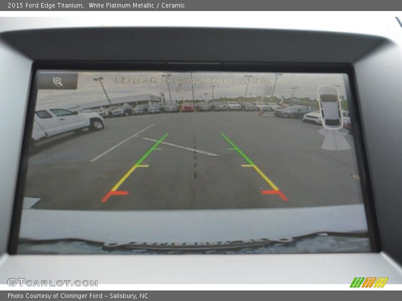 White Platinum Metallic / Ceramic 2015 Ford Edge Titanium
