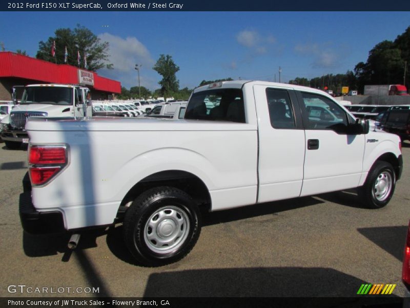 Oxford White / Steel Gray 2012 Ford F150 XLT SuperCab