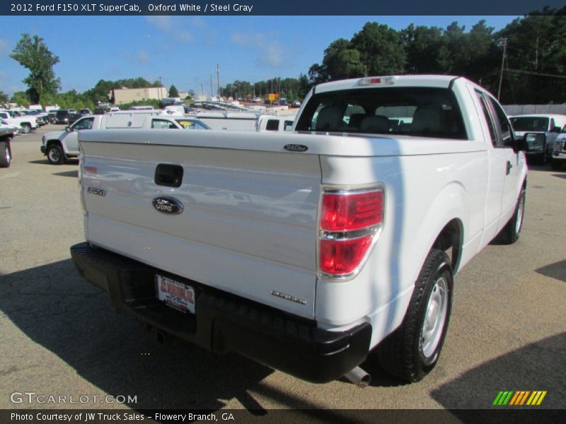 Oxford White / Steel Gray 2012 Ford F150 XLT SuperCab