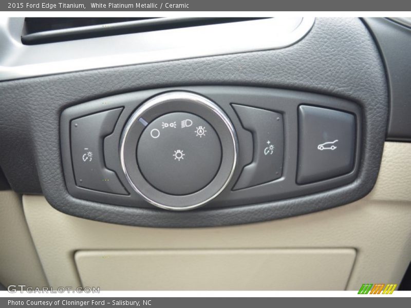 White Platinum Metallic / Ceramic 2015 Ford Edge Titanium