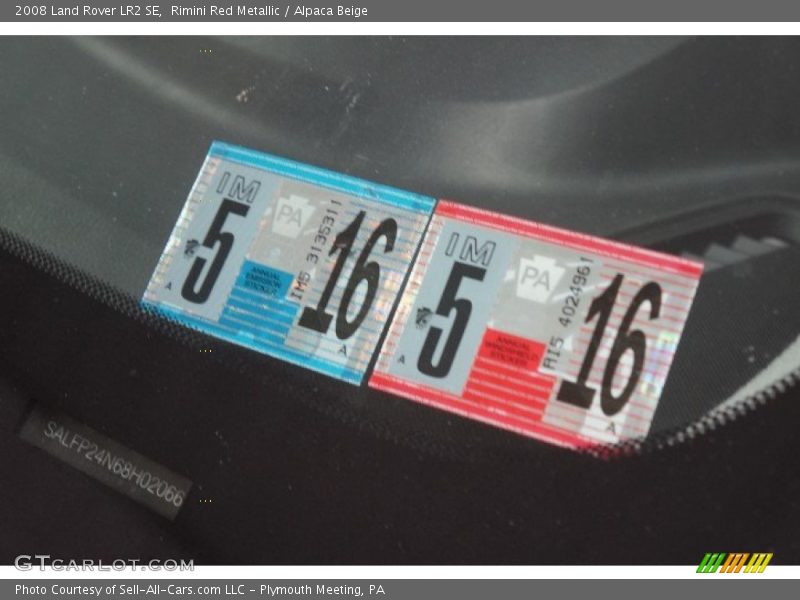 Rimini Red Metallic / Alpaca Beige 2008 Land Rover LR2 SE