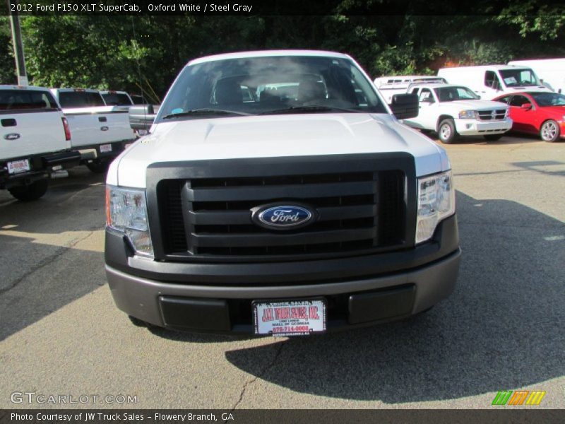 Oxford White / Steel Gray 2012 Ford F150 XLT SuperCab