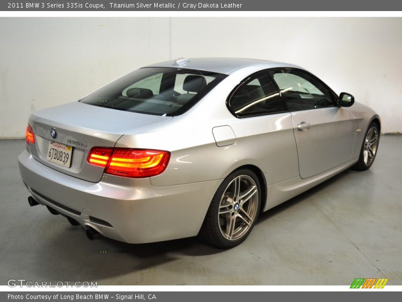 Titanium Silver Metallic / Gray Dakota Leather 2011 BMW 3 Series 335is Coupe