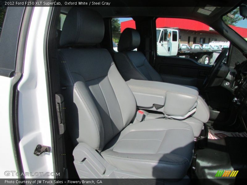 Oxford White / Steel Gray 2012 Ford F150 XLT SuperCab